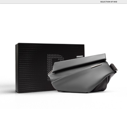 NIID潮牌男生挎包单肩包包斜挎包男送礼邮差包黑标R1 Black Label