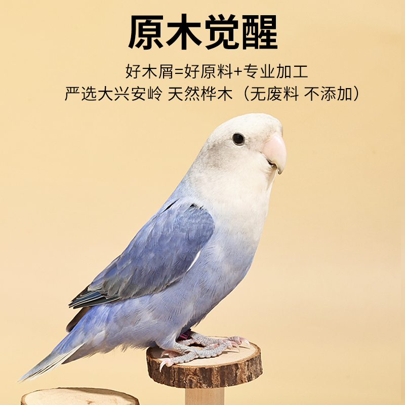 布卡星鹦鹉木屑垫料鸟用夏天神器繁殖箱刨花保暖鸟窝玄凤尿垫用品 - 图3