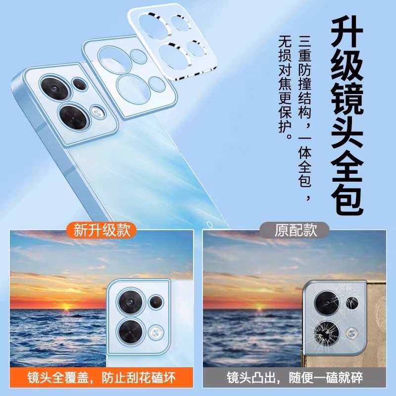 Opporeno8 mobile phone lens all-inclusive soft silicone