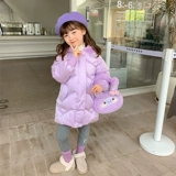 Куртка, детский зимний пуховик с пухом, коллекция 2022, увеличенная толщина, детская одежда