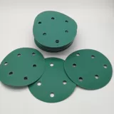 Сухая матовая бумага 125 мм зеленый песчаный сухой шлифовка и полировка 6 -дюймовая 17 -яма, 5 -дюймовая 6 -яма шлифовальные таблетки 15 зеленый песок 100 листов |