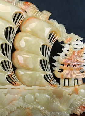 一帆风顺帆船摆件公司客厅玄关