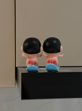 滑板蜡笔小新摆件桌面客厅卫生间装饰品可爱创意家居好物2025新款