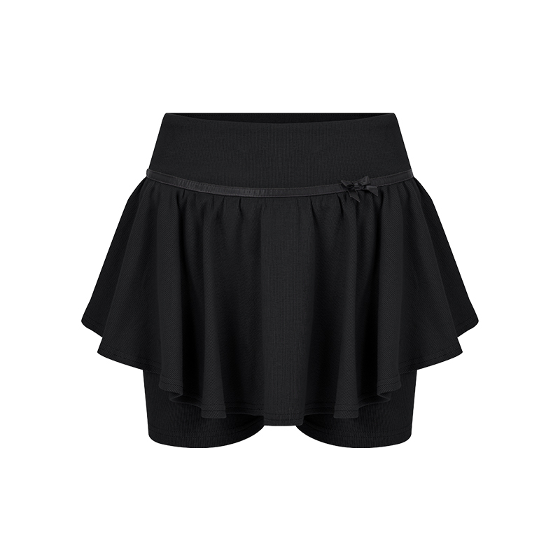 apea2023春夏芭蕾风辣妹针织短裙裤 apea半身裙