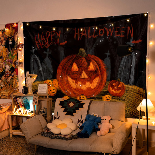Halloween decoration hanging cloth background cloth