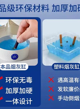 爆款自带灭烟沙一次性烟灰缸环保加厚加硬办公室防烟味飞灰i22-1