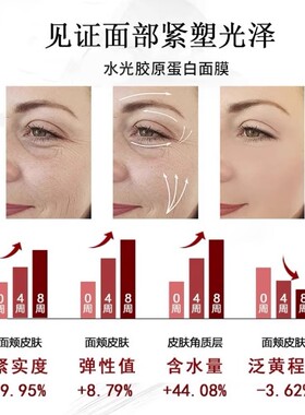 【明星同款】胶原蛋白人皮发光面膜保湿弹嫩润透细腻水光肌L36-2