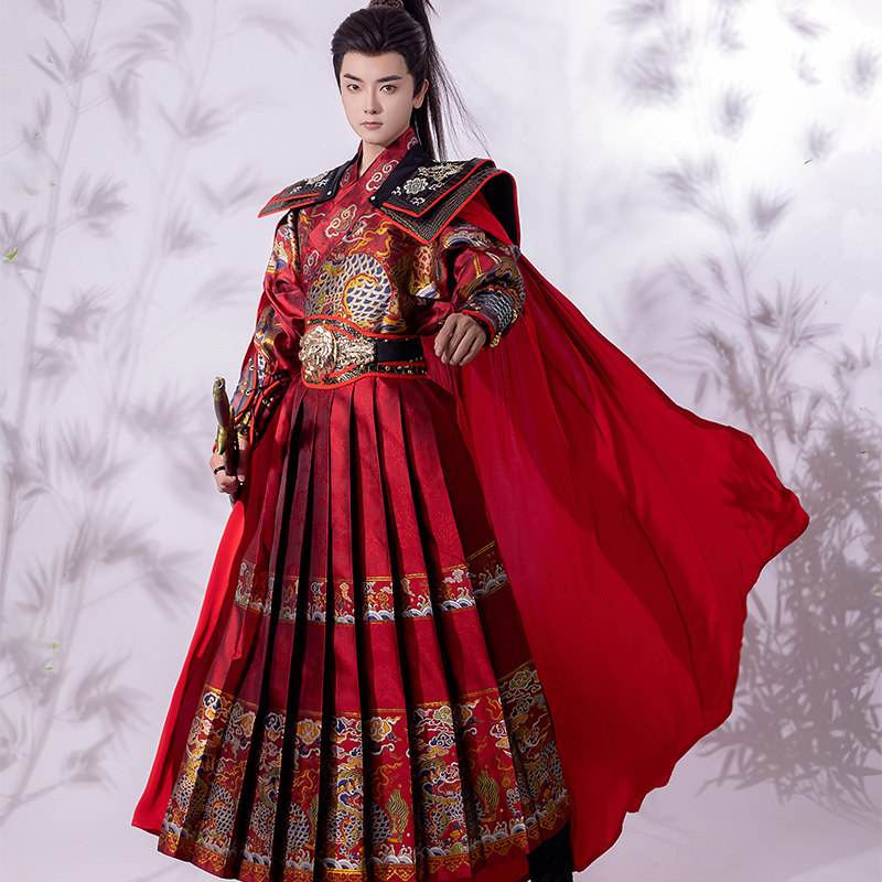 汉服男侠客风披风日常明制飞鱼服外披外套中国风古风重工甲胄斗篷,淘宝优惠券,粉丝福利购,淘宝优惠卷