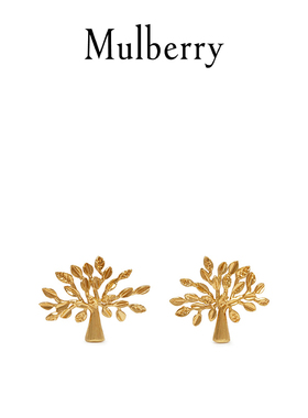 Mulberry树形标志耳钉