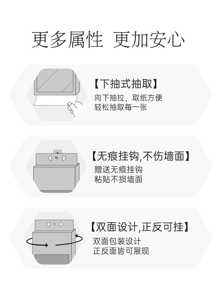 植护抽纸悬挂式大包整箱家用实惠装宿舍厕所卫生纸巾餐巾纸擦手纸 - 图3