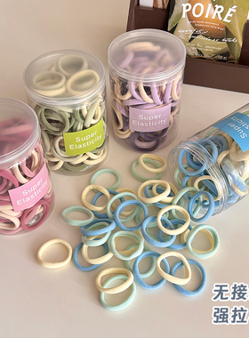 高弹力彩色无接缝毛巾圈不伤发皮筋扎头发头绳ins耐用发绳