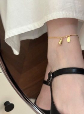 国风葫芦脚链女孩高级感简约个性轻奢小众招财好运纯银饰品新品