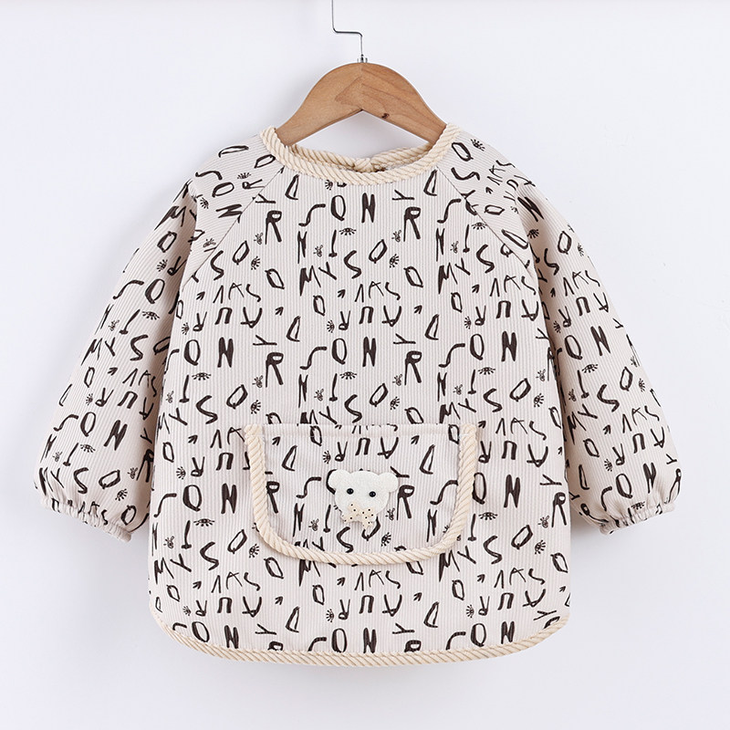 宝宝罩衣防水防脏吃饭围兜儿童长袖秋冬外穿婴儿围裙加绒女童罩衣,淘宝优惠券,粉丝福利购,淘宝优惠卷