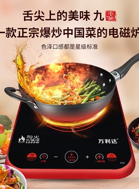 纯铜盘万利达电磁炉家用5000W猛