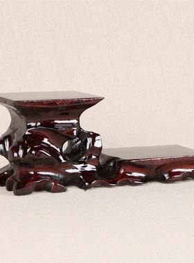 红木工艺品实木底座紫砂壶茶具底座奇石玉器琉璃盆景佛像底托摆件