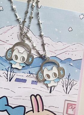 2025年新款可爱卡通猫咪项链