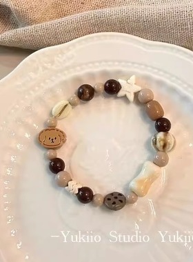 曲奇小狗原创情侣中式手链