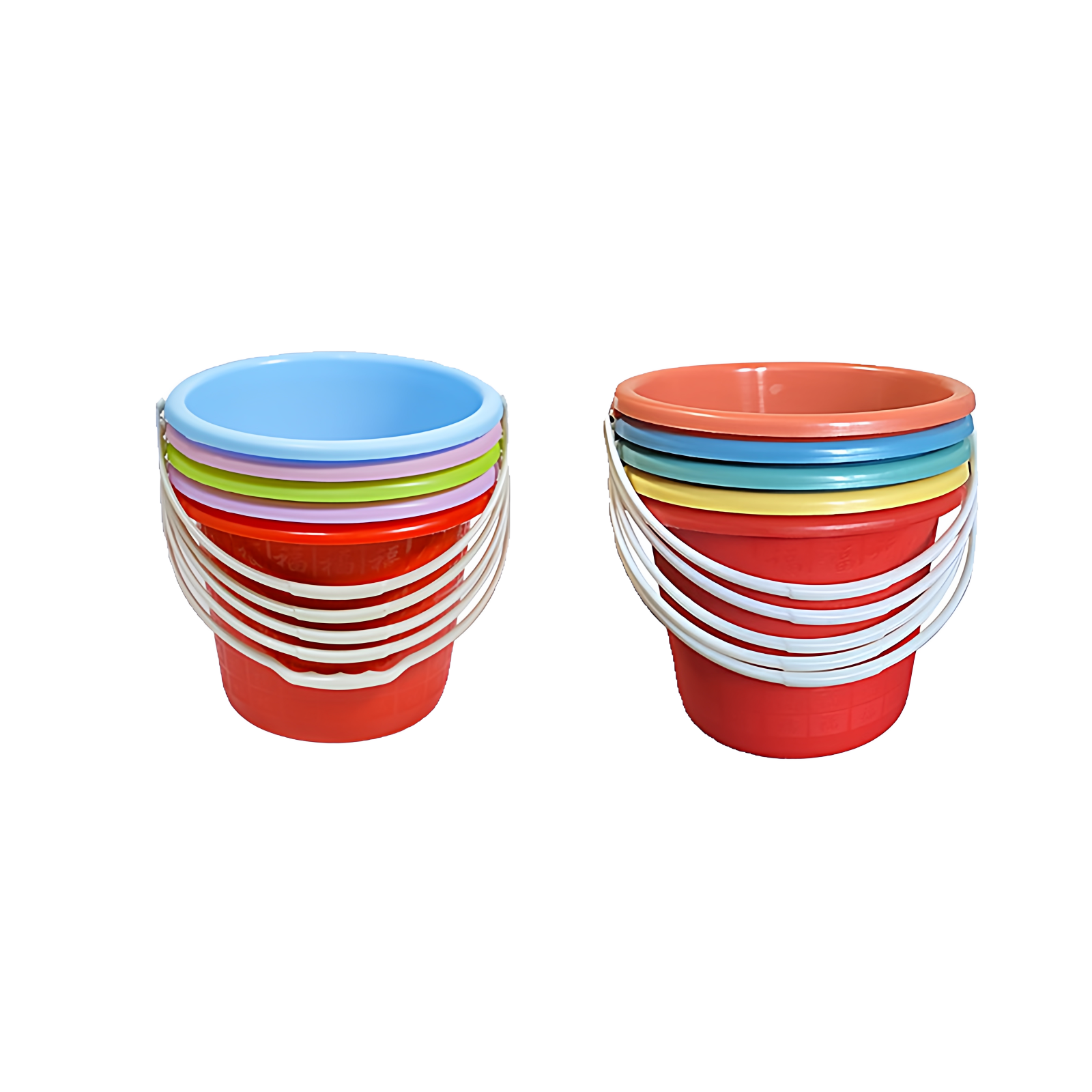 彩色塑料小水桶颜料沙滩玩水幼儿园玩具舞蹈画画洗水粉笔美术画桶,淘宝优惠券,粉丝福利购,淘宝优惠卷