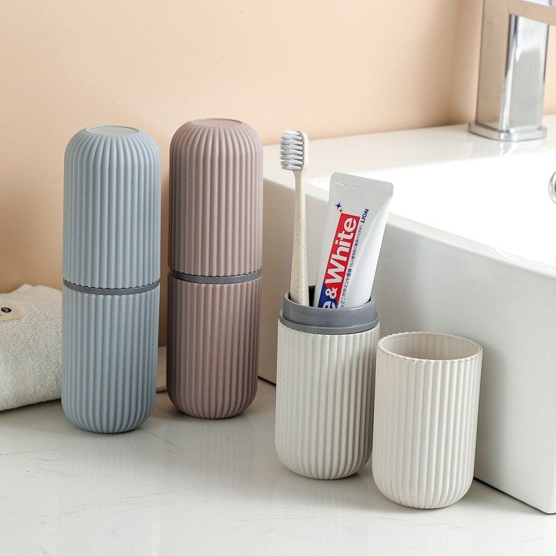 旅行牙刷收纳盒创意刷牙漱口杯便携式出差商务洗漱用品收牙具盒子,淘宝优惠券,粉丝福利购,淘宝优惠卷