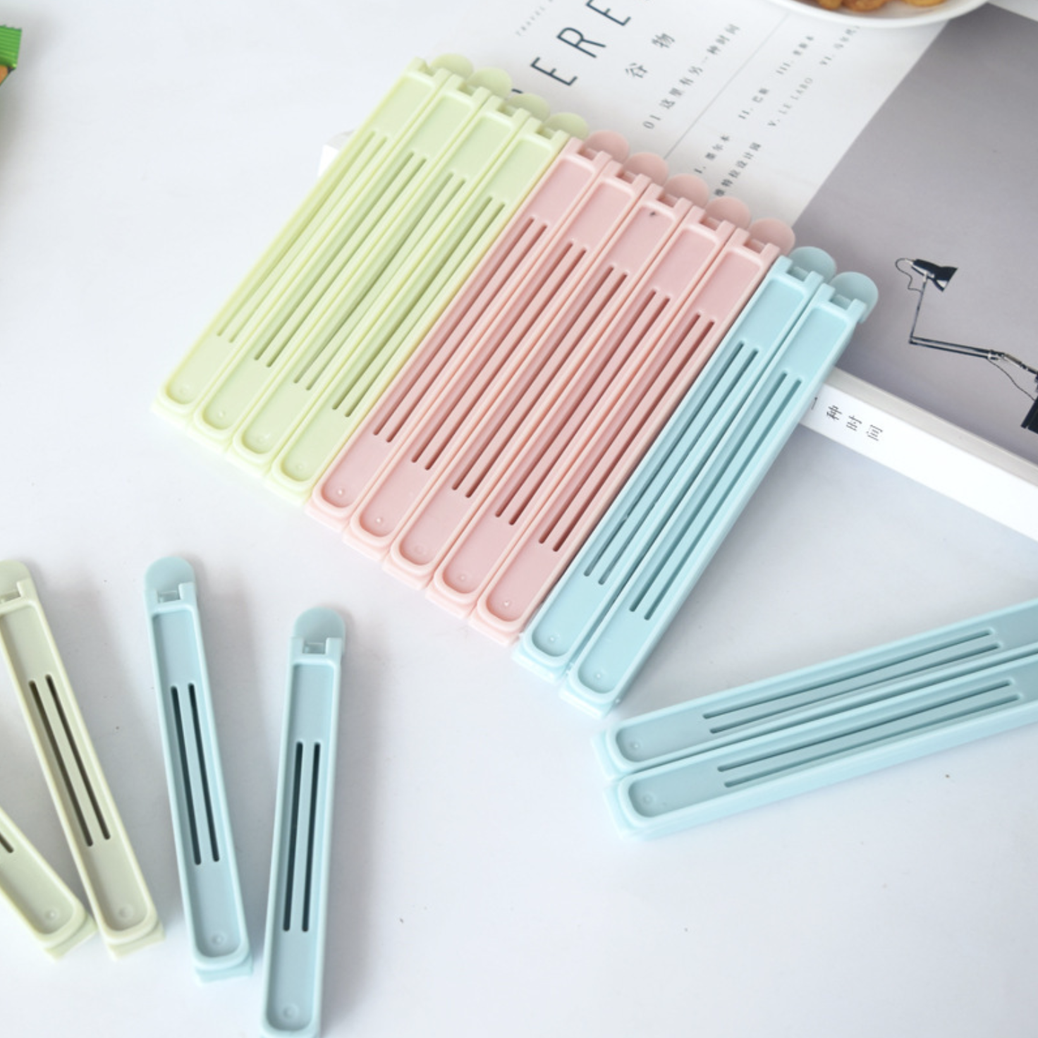 零食夹子五个装塑料袋封口防潮防霉保鲜夹子调味品袋口自封夹锁扣,淘宝优惠券,粉丝福利购,淘宝优惠卷