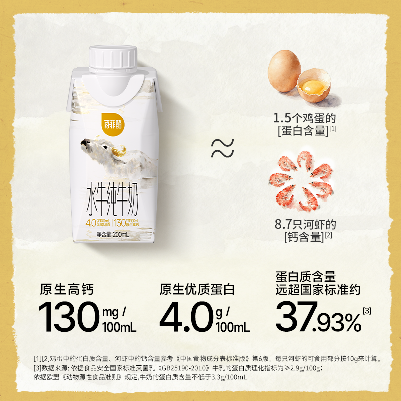 【天猫U先】百菲酪4.0g水牛纯牛奶梦幻盖200ml*1瓶（仅限试用）1,淘宝优惠券,粉丝福利购,淘宝优惠卷