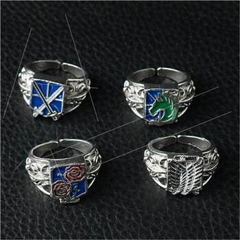 ການໂຈມຕີອະນິເມະກ່ຽວກັບ Titan Four Corps Badge Ring Investigation Co