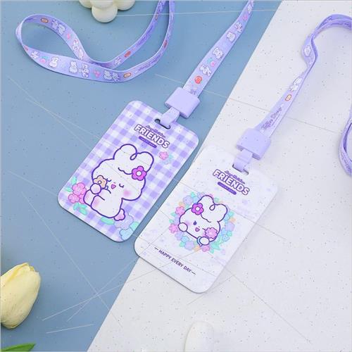 020325 Wenchuang milk sugar garden lanyard card holder bus c - 图1