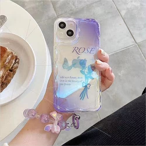 Korean  ins English rose 适用 Apple 13/14ProMax phone case i - 图2