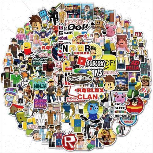 100 pcs Game Roblox Roblox Cartoon Doodle Stickers Laptop De - 图2