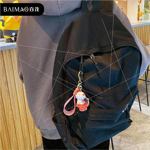 and Lala into the oil rabbit funny toilet series car keychai - 图2