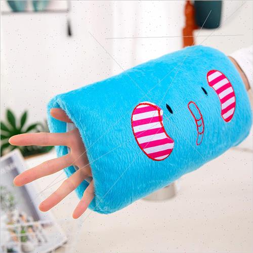 Long strip hand warmer cartoon hand muffler plush pillow com - 图2