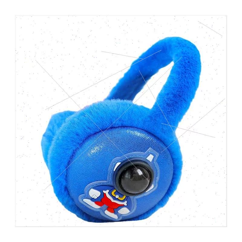 2023 new childrens earmuffs winter boys plush cute ears anti - 图3