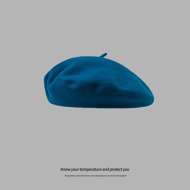 石原里美羊毛贝雷帽女英伦复古大头围黑色画家秋冬毛呢帽子蓓蕾帽,淘宝优惠券,粉丝福利购,淘宝优惠卷