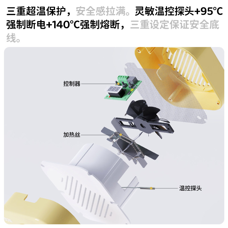 yee鹦鹉暖风机玄凤牡丹智能温控加热器保温取暖器防烫过冬神器,淘宝优惠券,粉丝福利购,淘宝优惠卷