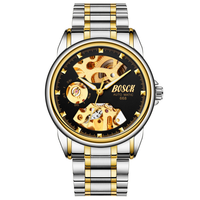 男全自动陀飞轮镂空夜光防水机械表 xrl国产腕表