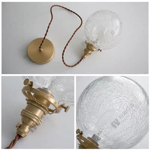 Scinavian simple copper single head bedroom bedside small ch - 图1