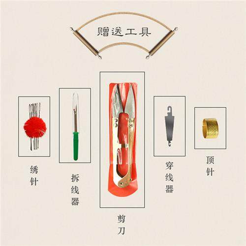 Yiwu cross stch new modern simple living room embroidery ros