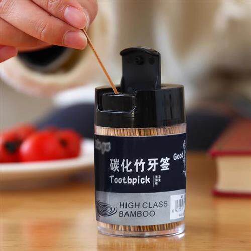 Household carbized toothpick disposable fru fork bamboo toot - 图0