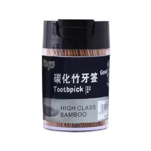 Household carbized toothpick disposable fru fork bamboo toot - 图3