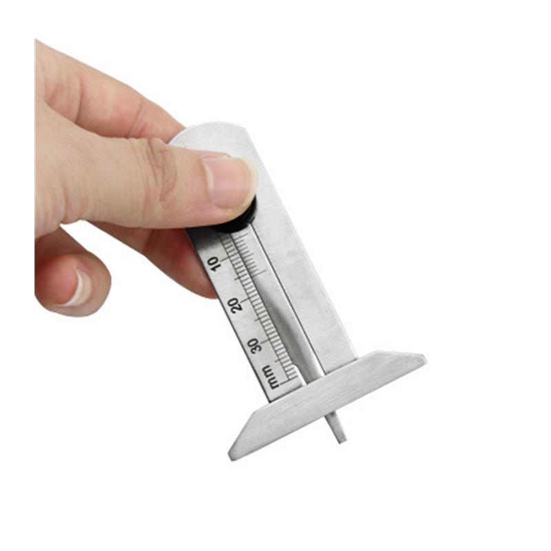 Tire Tread Vernier Depth Ruler 0-30mm Stainless Steel Tread - 图3