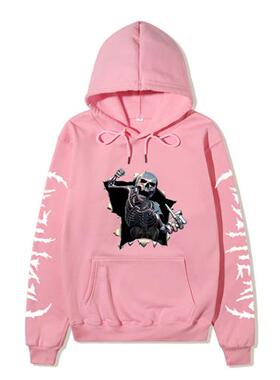 Sweatshirt Skull Print Sweatshirt Harajuku Wind Men  Women S