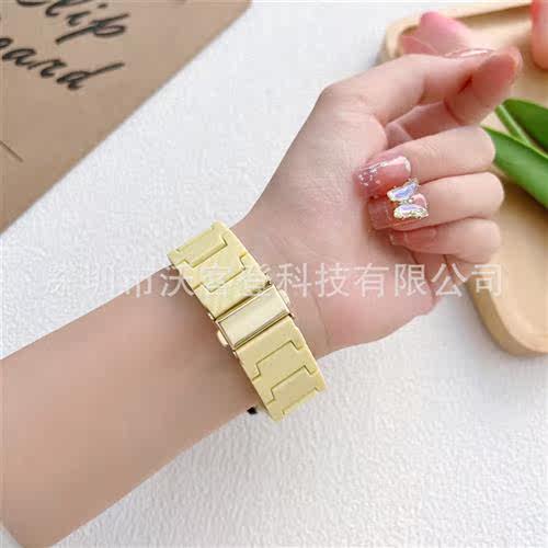 适用Apple watch carbon fiber texture PC watch band apple wat - 图0