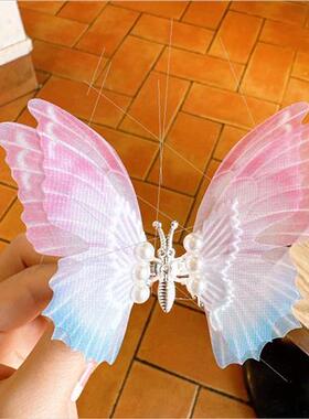 Children hair accessories will move butterfly girls baby han