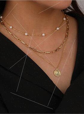 925 silver collarbone chain female Europe cold wind fashion