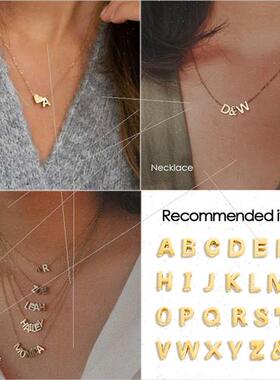 Stainless letter pendant accessories 26 English letters pend