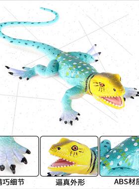 Reptile plastic animal model toys chameleon lizard ring-neck