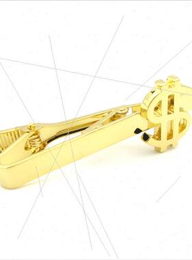 Thickened plating gold U.S. dollars styling tie clip men jew
