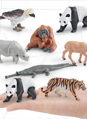 wild asian animal ornament model asian elephant panda indian