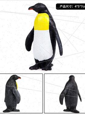 Solid marine toy model penguin emperor penguin children educ