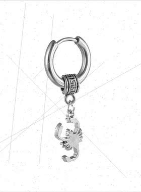 Tanium steel scorpion pendant ndy men earrings Europe fashio